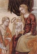unknow artist The madonna and child with saint lucy oil painting